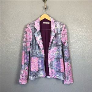 Chloe k sequin print blazer size L